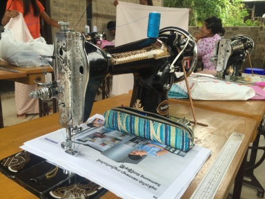 All advanced sewing training graduates are provided with a sewing machine and other tools of the trade to start their own businesses